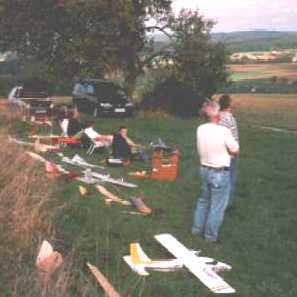 Flugbetrieb am Osthang